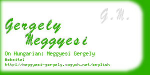 gergely meggyesi business card